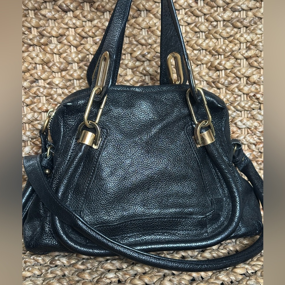 Chloe Paraty Black‎ Leather Handbag - Picture 2 of 10